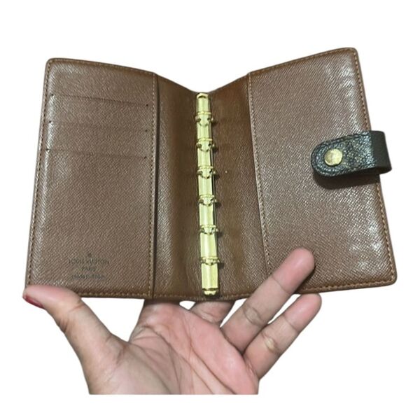 Louis Vuitton Black and Gold Monogram Wallet - Picture 3 of 9